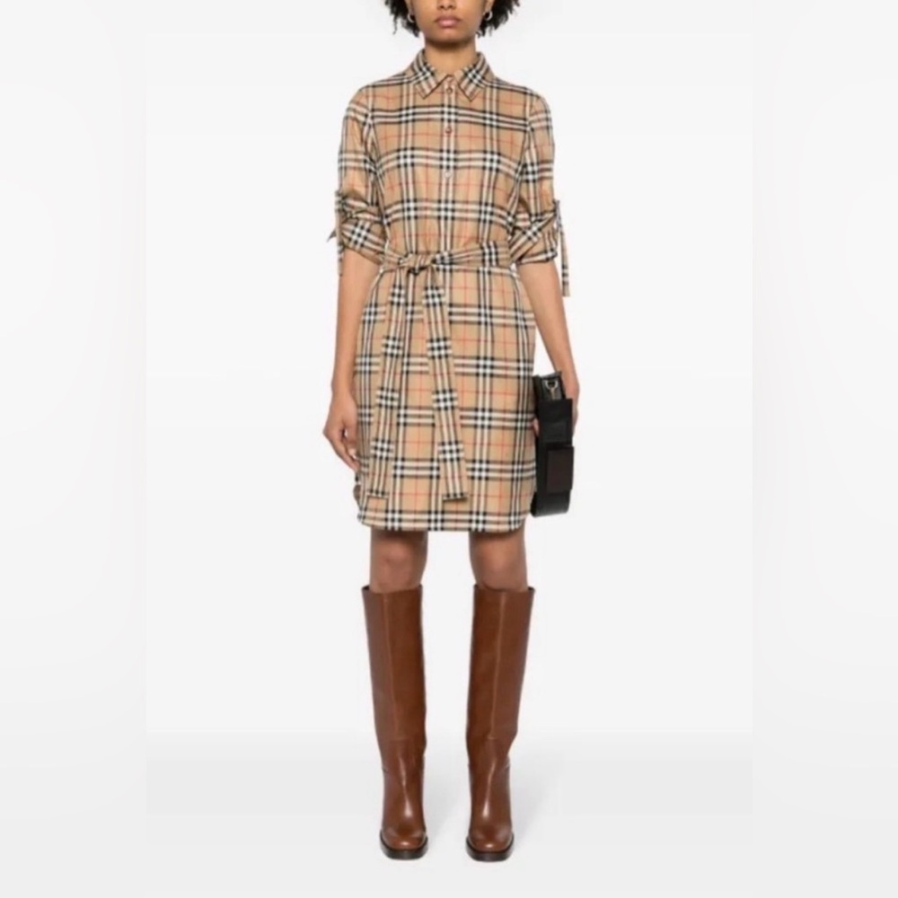 Burberry Kari Check Shirt Dress